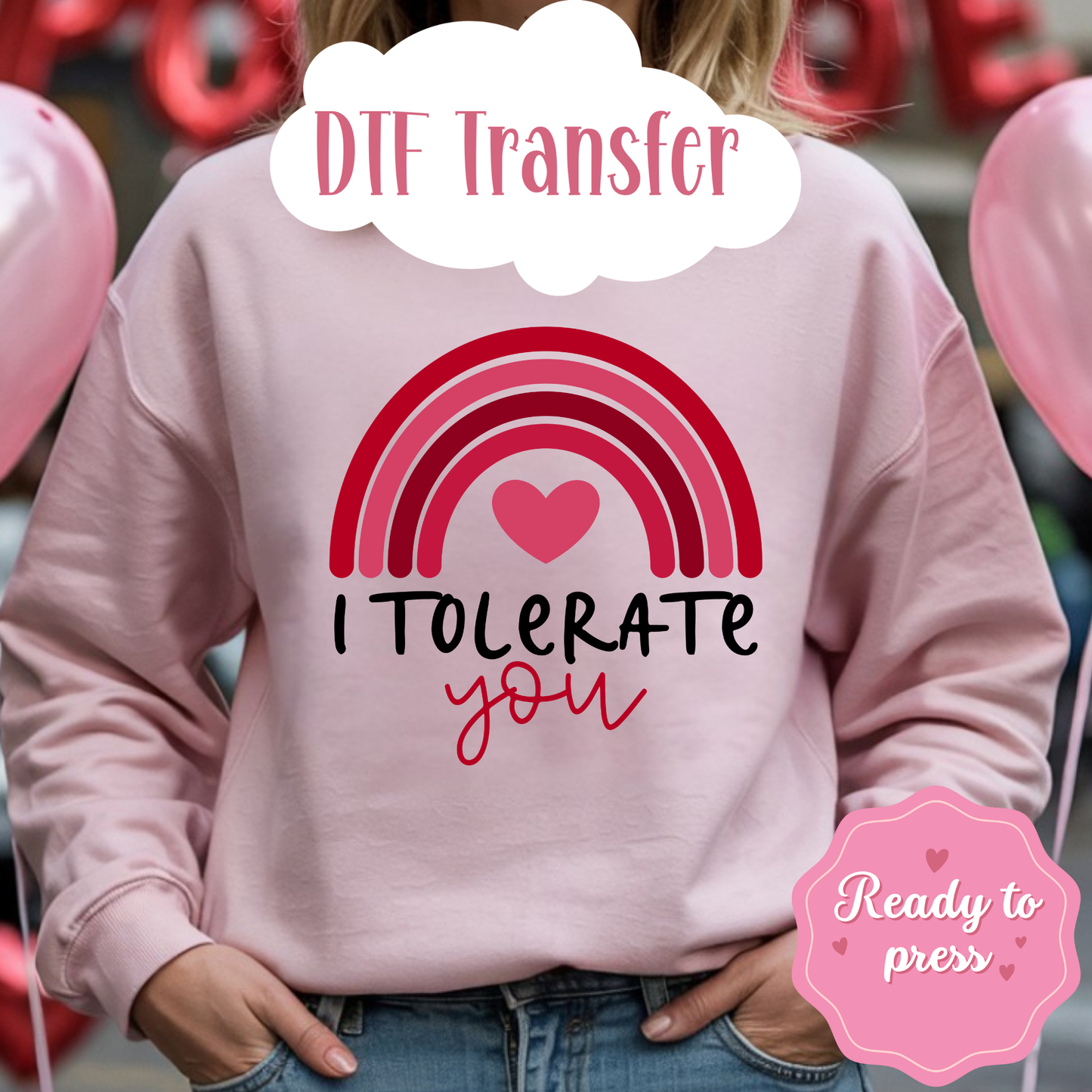 Valentine’s Day DTF Transfers – Ready to Press