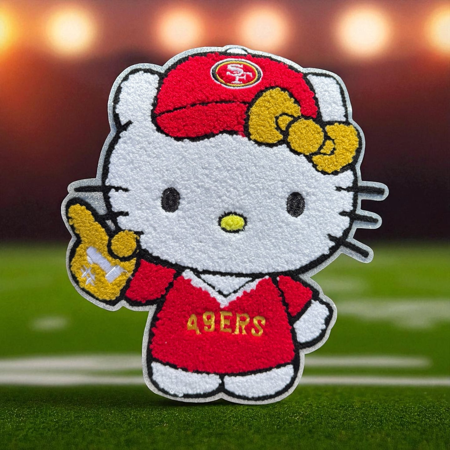 San Francisco 49’ers Kitty Chenille Patch