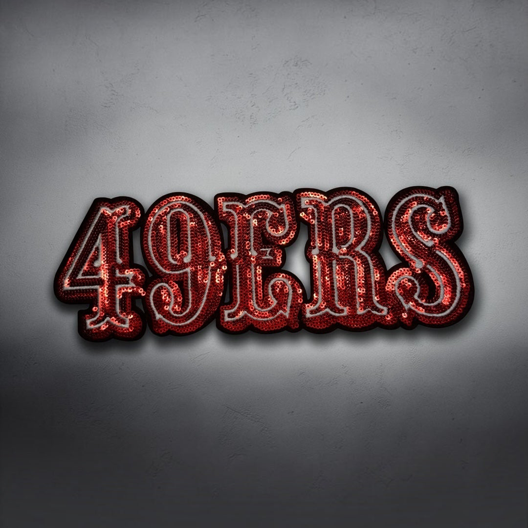 49ers Embroidered Patches | Football Iron-On & Sew-On Patches