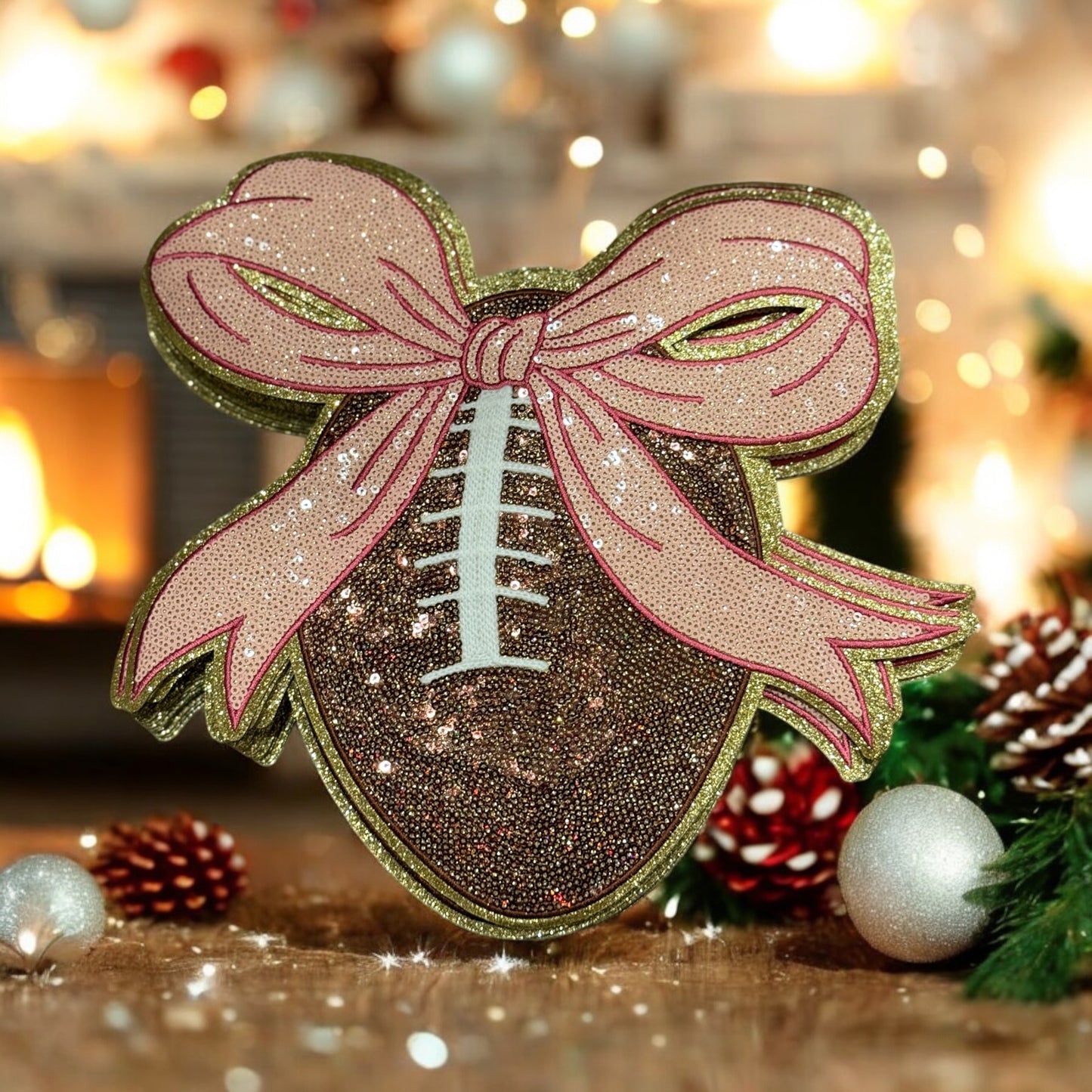 Christmas Chenille/Glitter and Sequined Patches