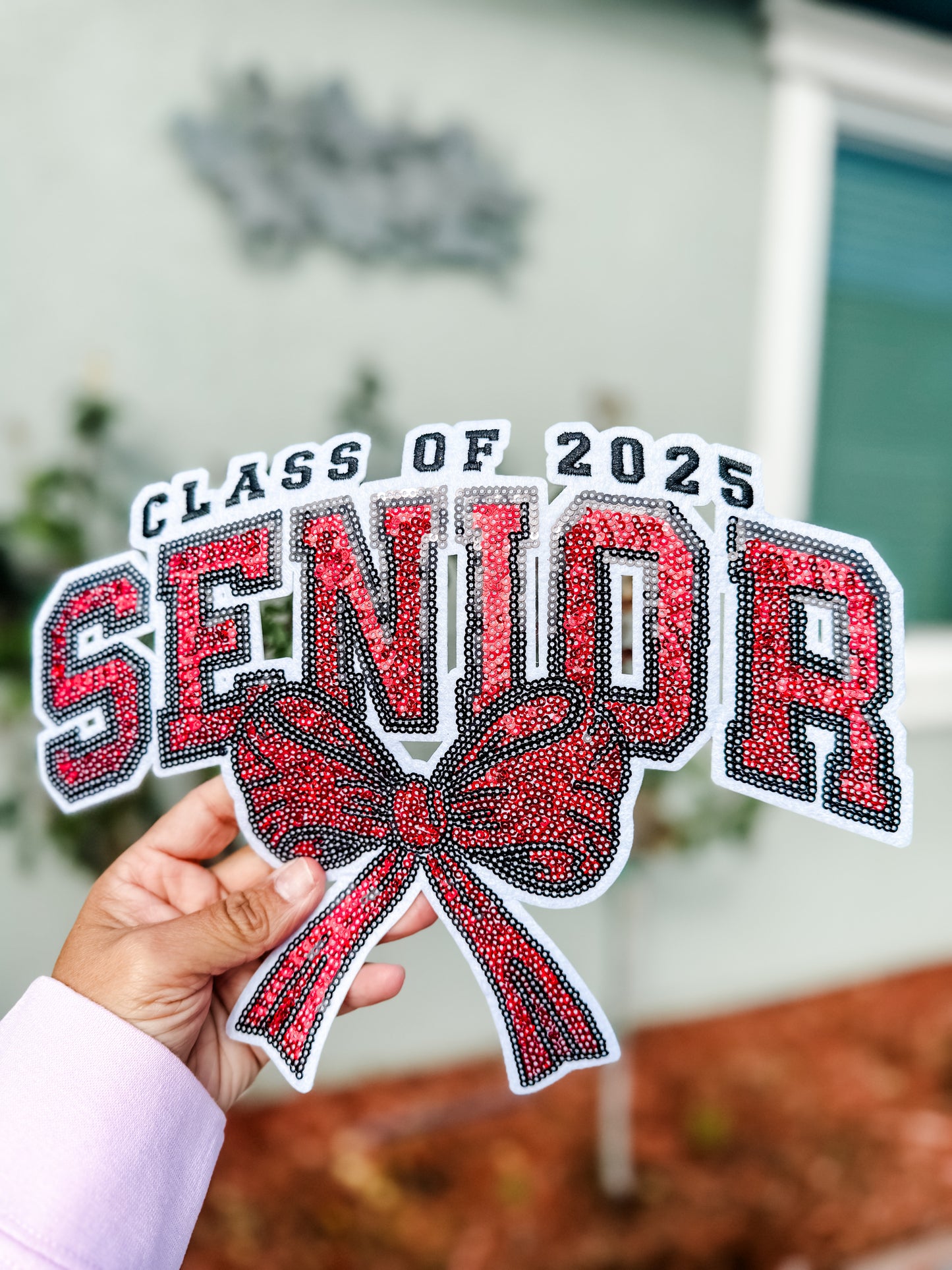 Senior Class of 2025 Glitter Patch | Glitter Iron On Patch