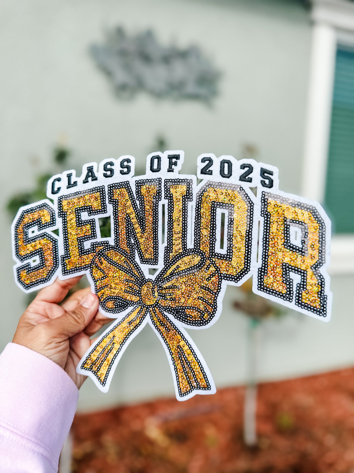 Senior Class of 2025 Glitter Patch | Glitter Iron On Patch