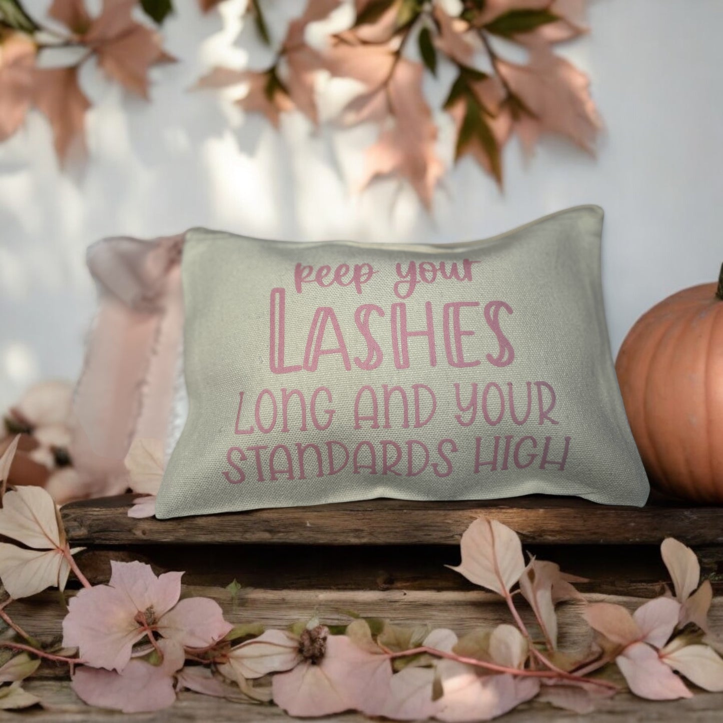Make Up Bag w/Chiffon Ribbon