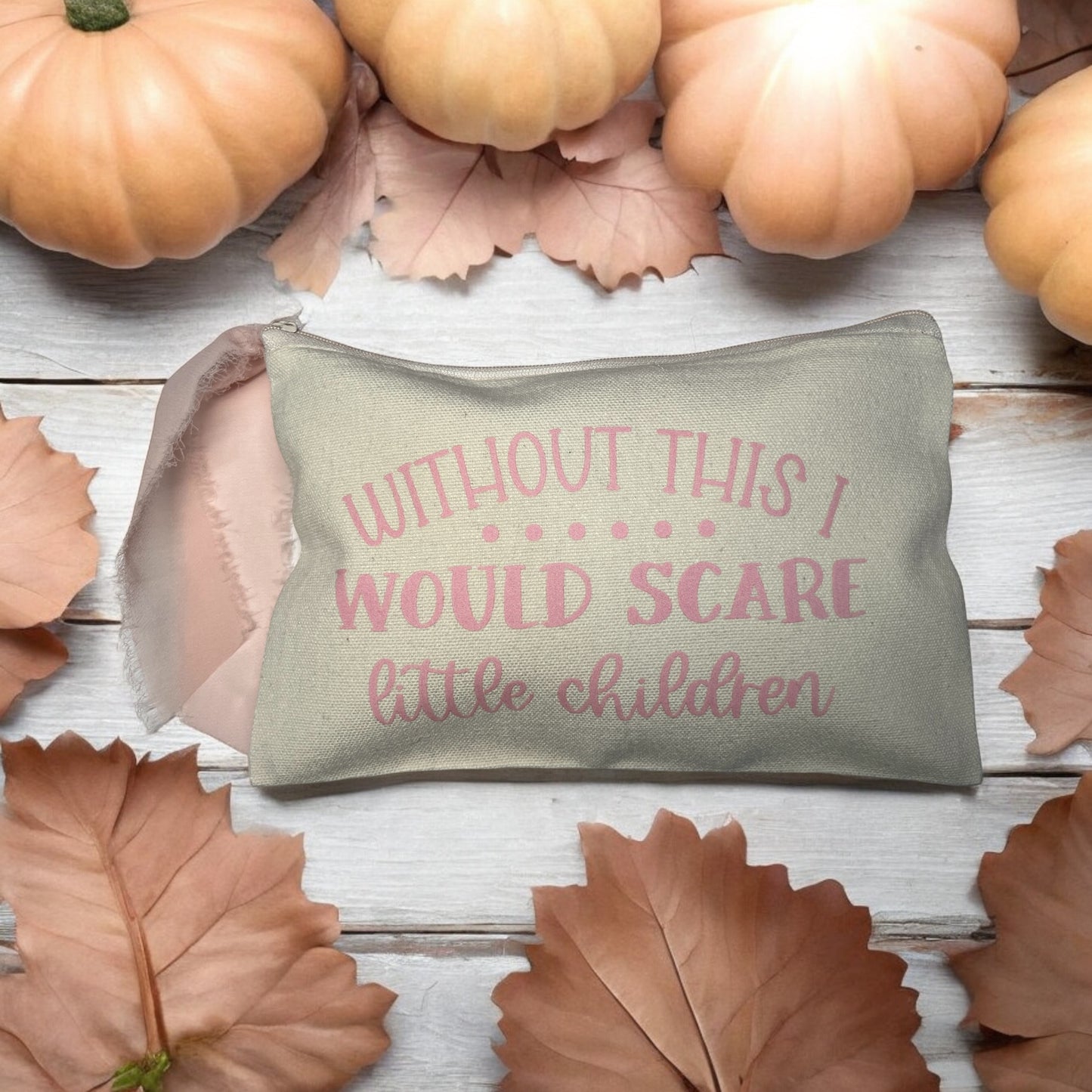 Make Up Bag w/Chiffon Ribbon