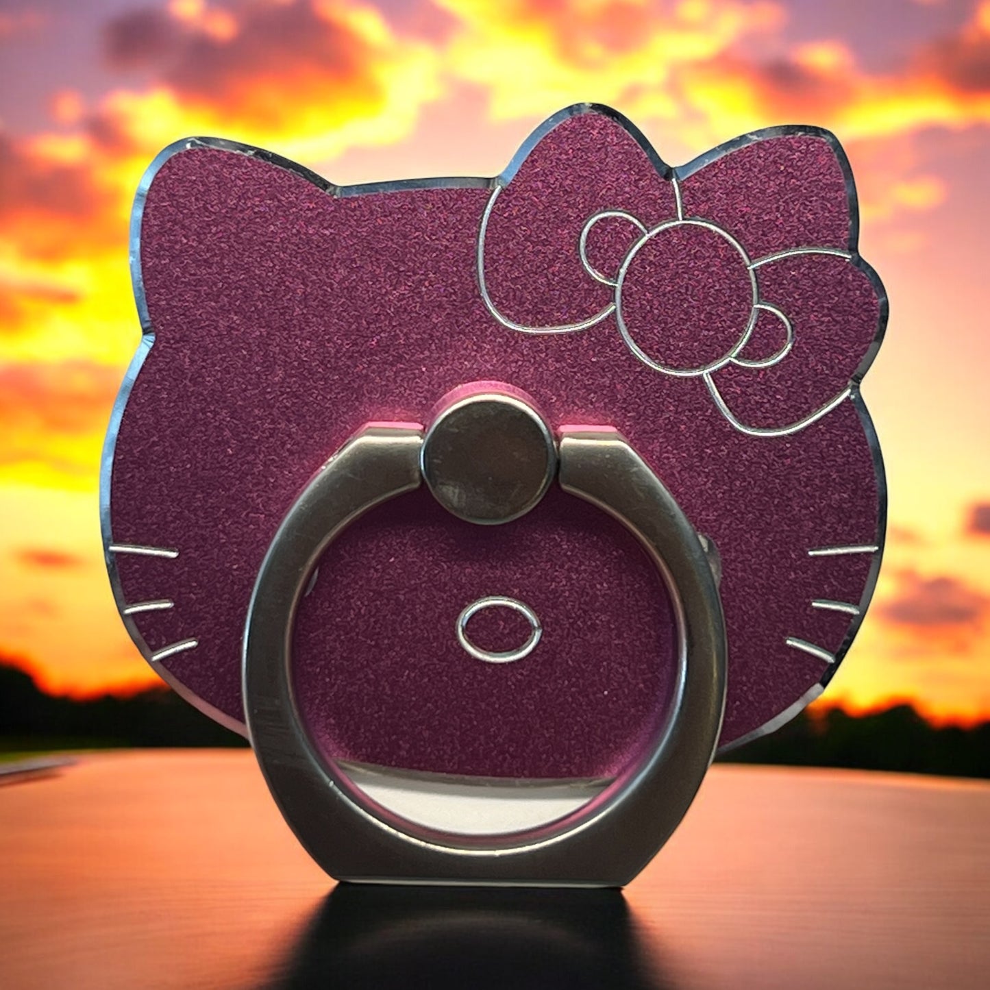 Kitty Inspired Stainless Steel Phone Grip