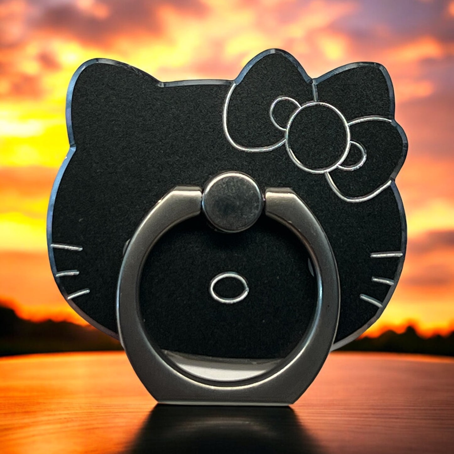 Kitty Inspired Stainless Steel Phone Grip