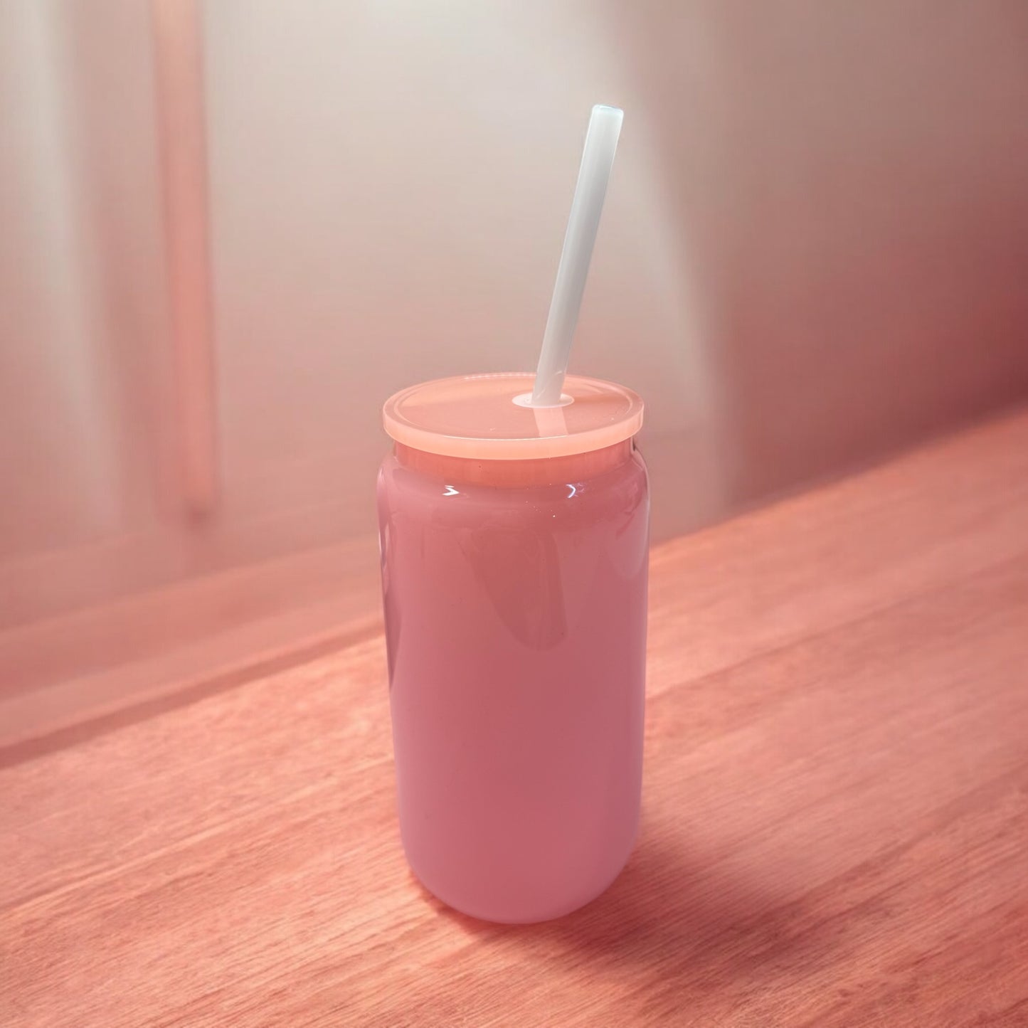Glass Straw for 16 oz Glass Can