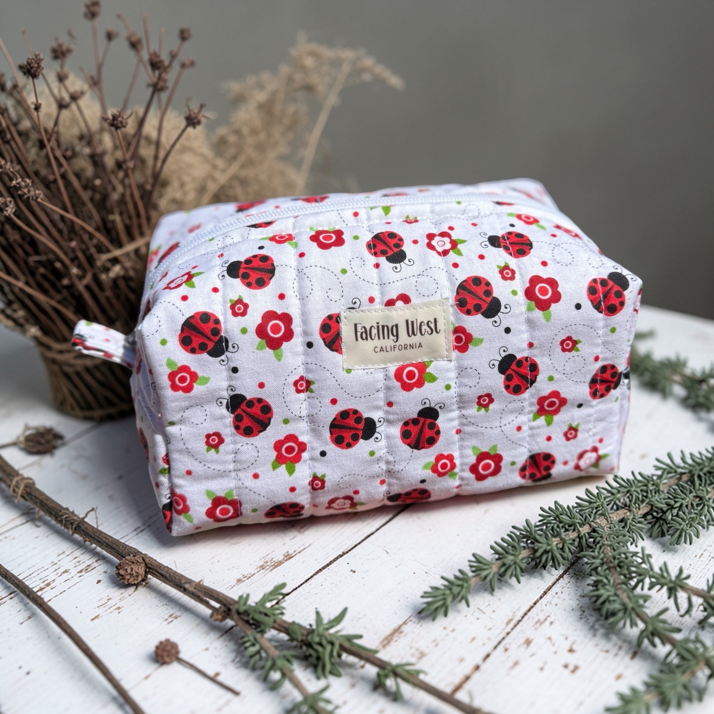 Lucky Little Ladybug Quilted Pouches