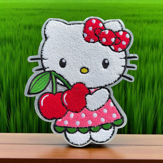 Hello Kitty Cherries Embroidered Patch