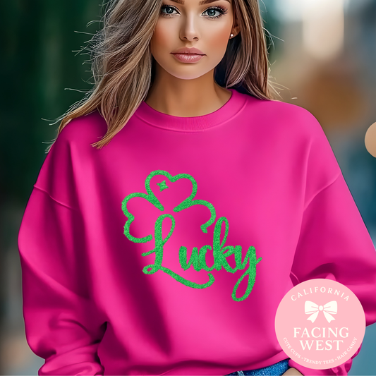 Lucky Clover Crewneck Sweatshirt