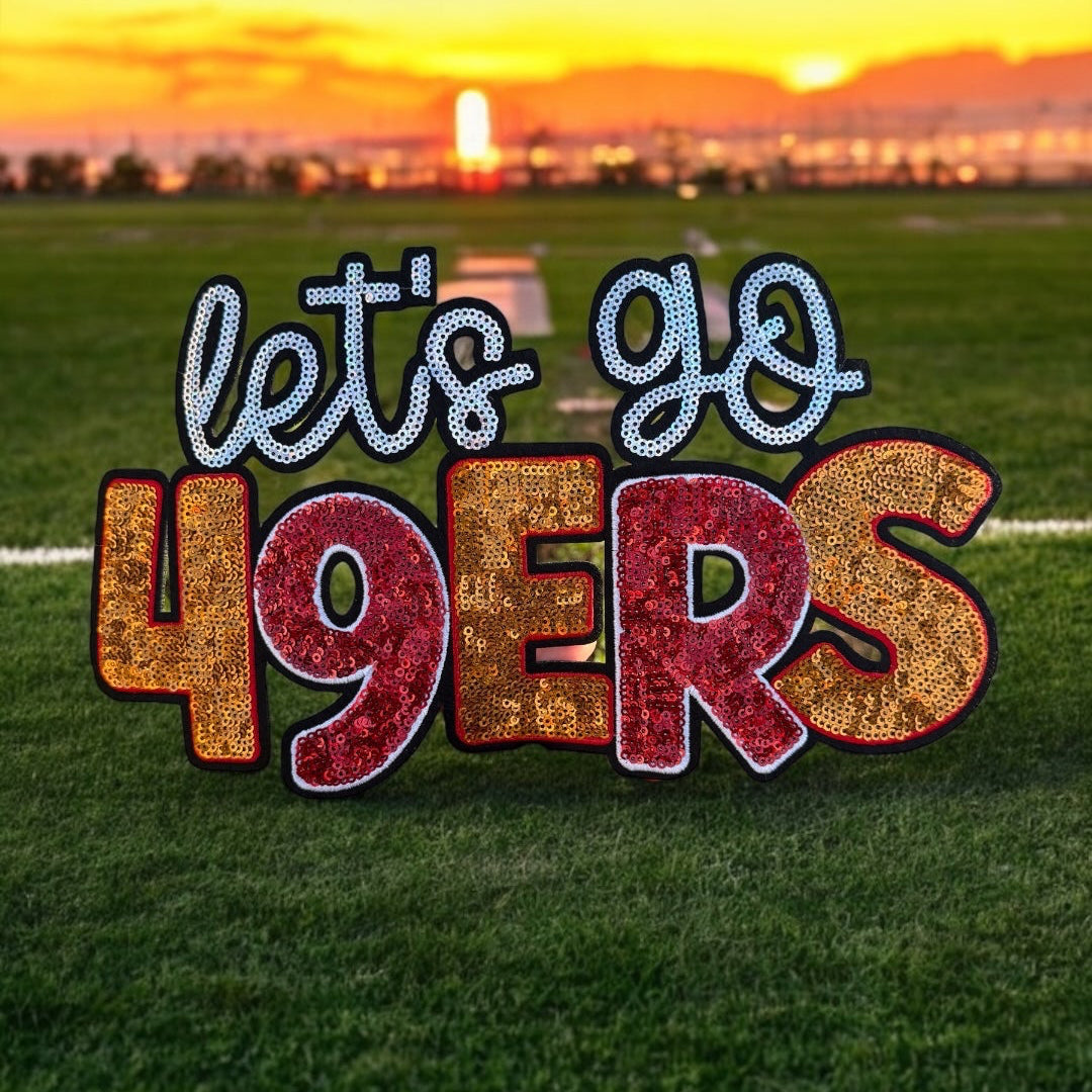 49ers Embroidered Patches | Football Iron-On & Sew-On Patches