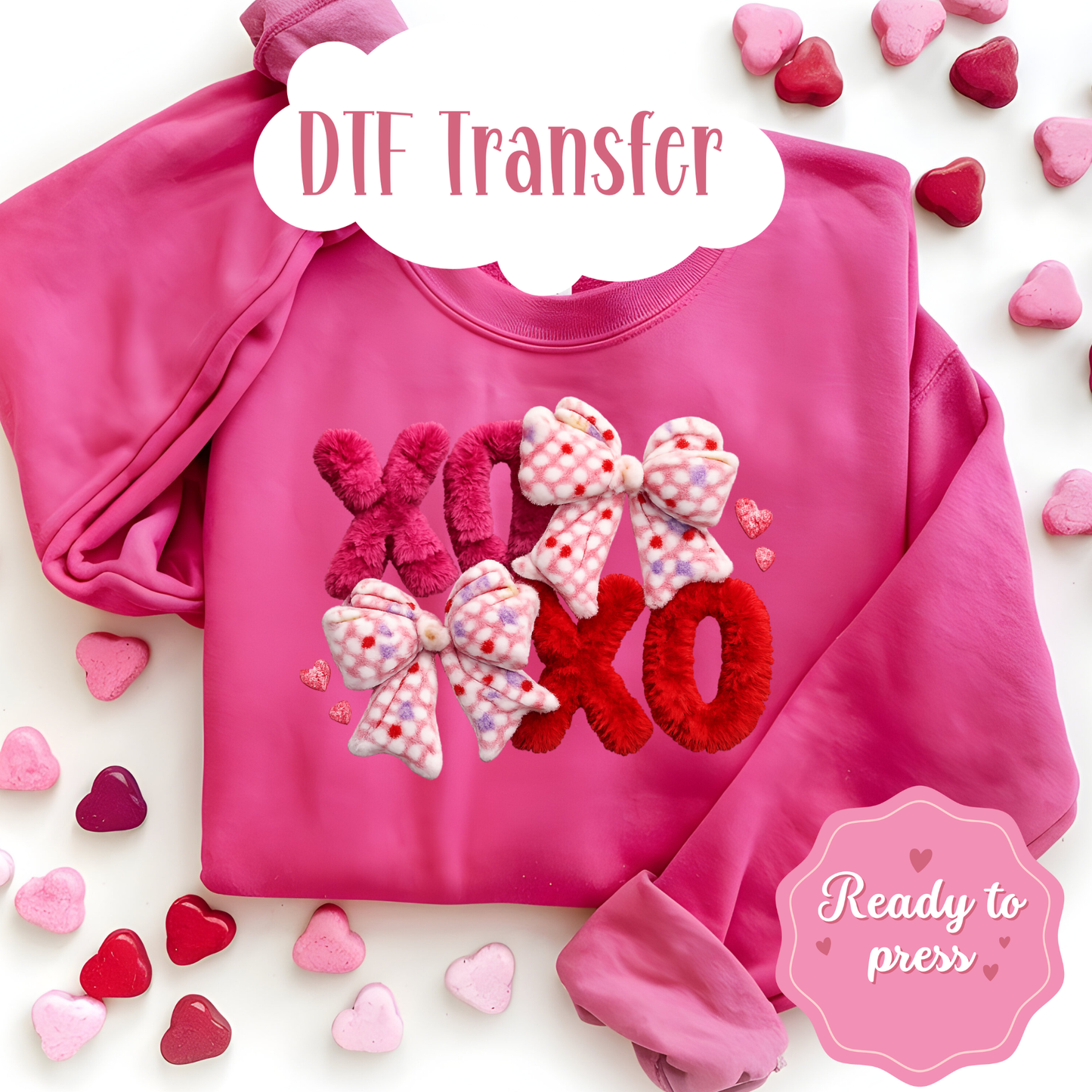 Valentine’s Day DTF Transfers – Ready to Press