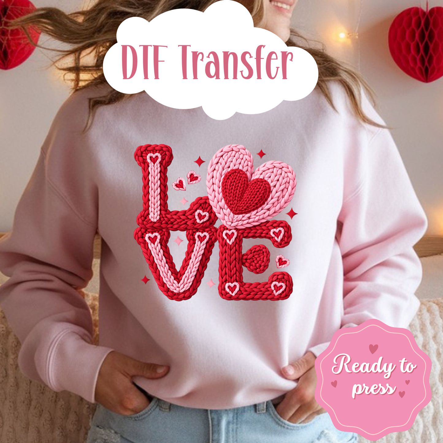Valentine’s Day DTF Transfers – Ready to Press