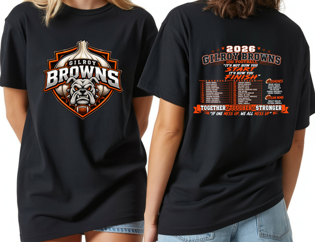 Gilroy Browns 10U Football Merch