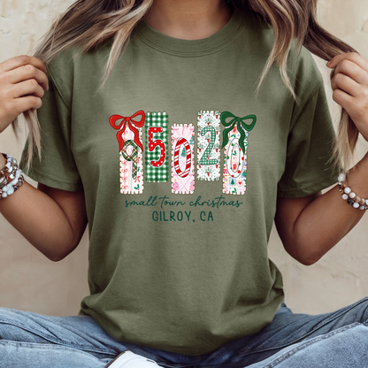 Small Town Christmas 95020 Zip Code T-Shirt