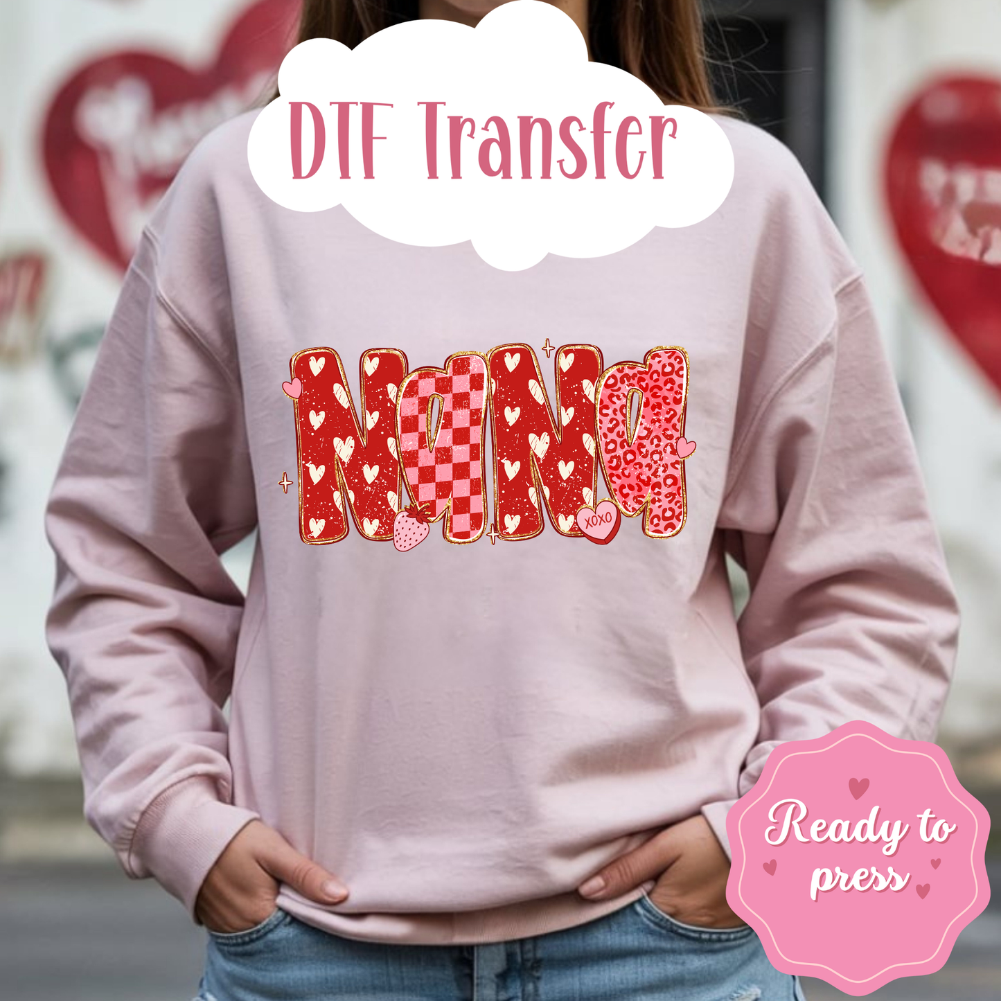 Valentine’s Day DTF Transfers – Ready to Press