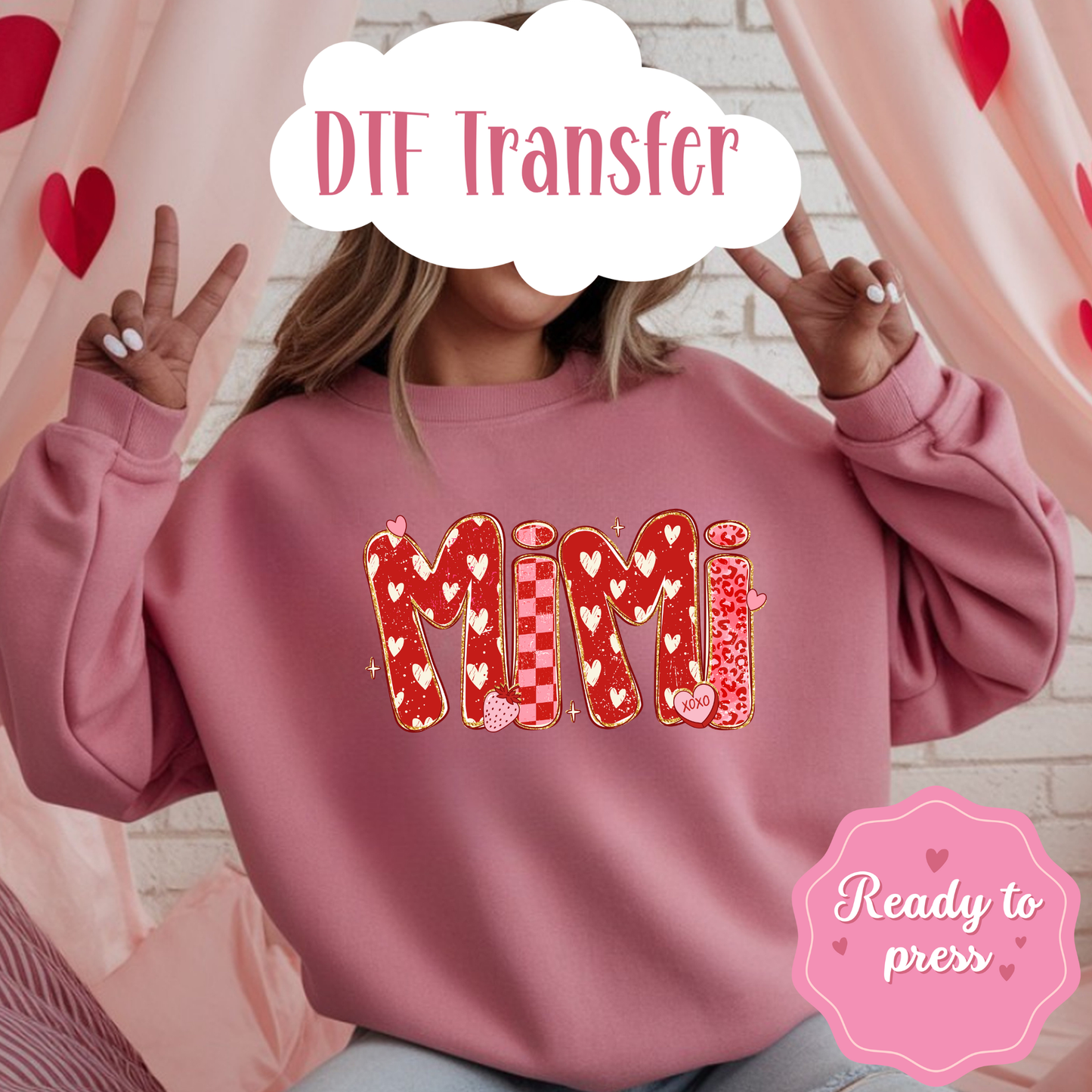 Valentine’s Day DTF Transfers – Ready to Press