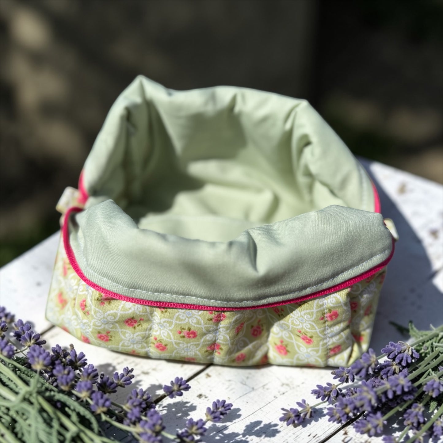 Blushing Rosebud Quilted Pouches