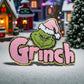 Pink Grinch Embroidered Patch