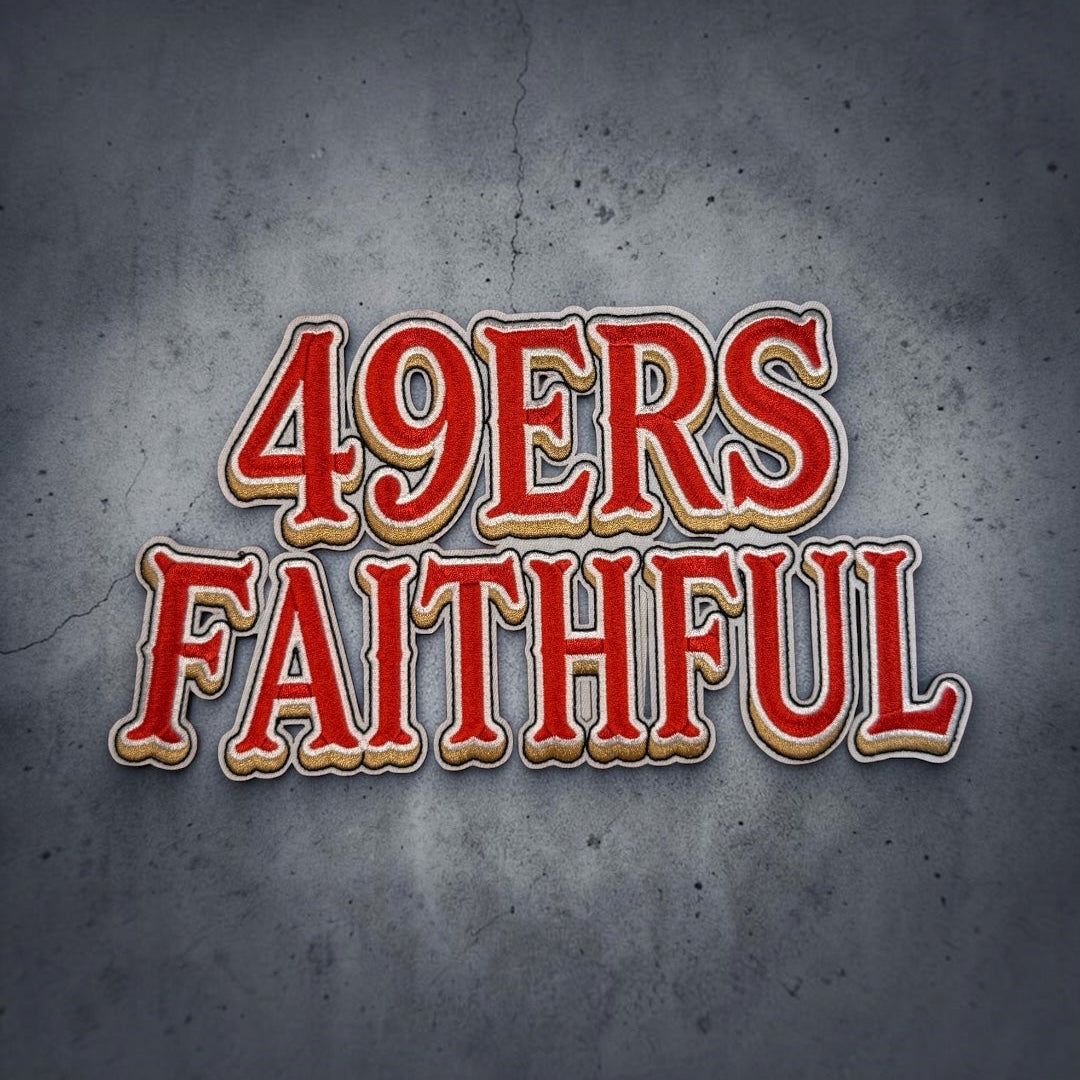 49ers Embroidered Patches | Football Iron-On & Sew-On Patches