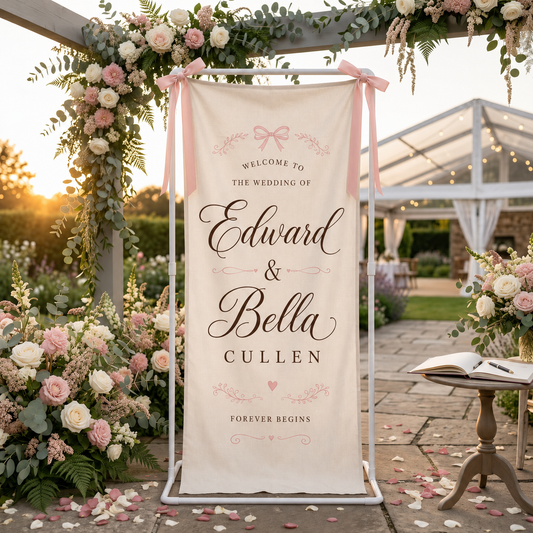 Custom Hanging Wedding or Party Banner