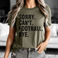 Sorry. Can’t. Football. Bye.