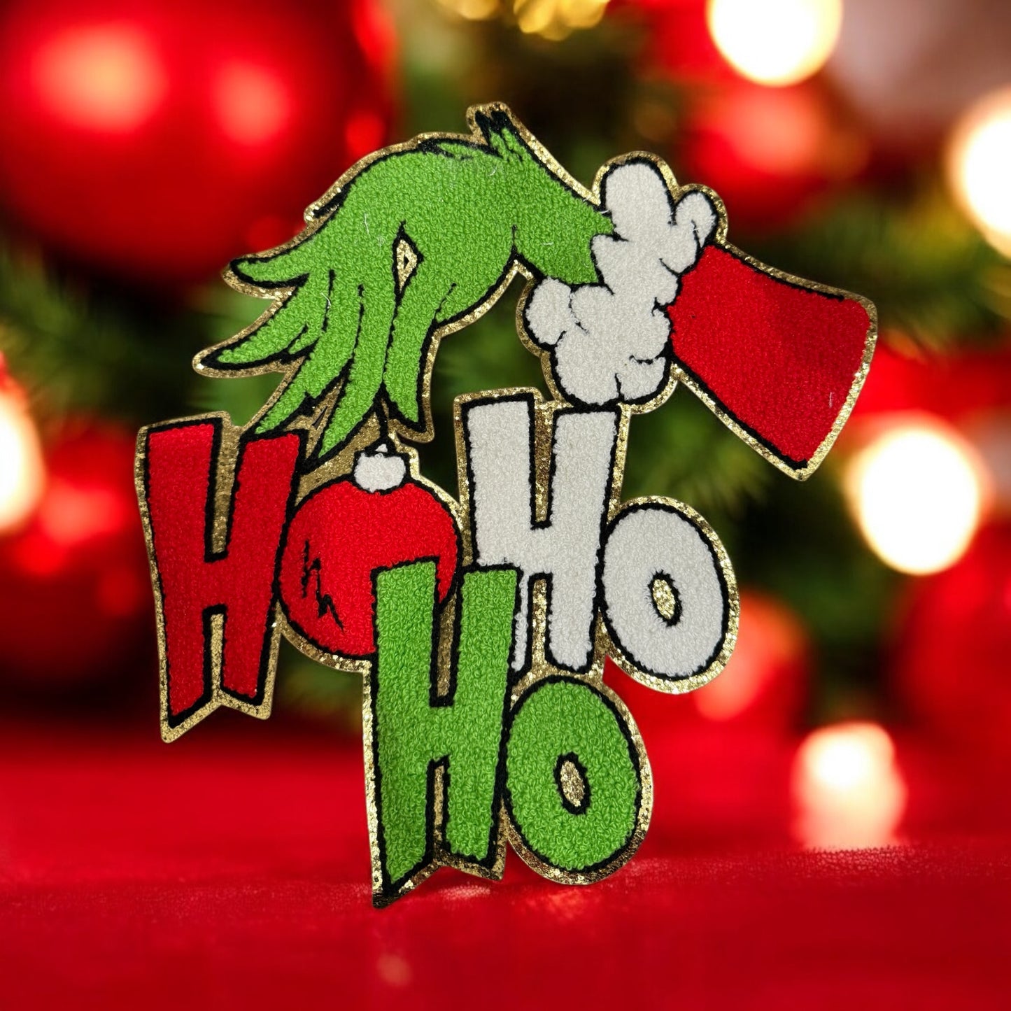 Christmas Chenille/Glitter and Sequined Patches