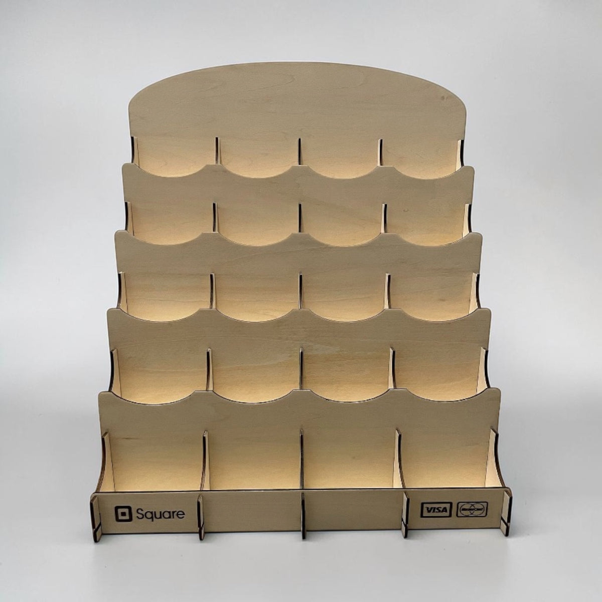 Wooden Sticker Display Stand | 20 or 36 Slot Organizer
