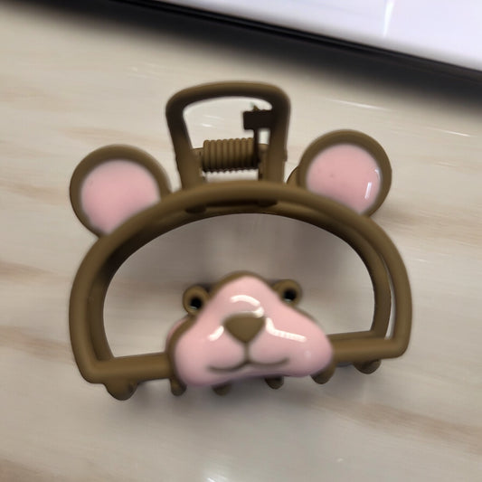 Cute Brown Bear Hair Clip