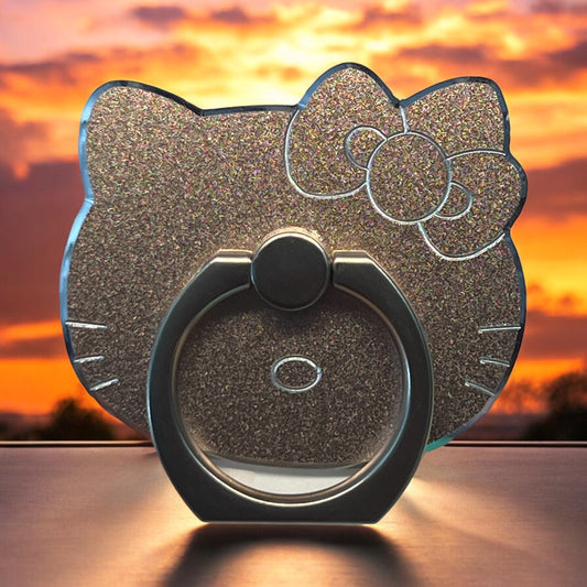 Kitty Inspired Stainless Steel Phone Grip