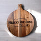Snacks are Gone-12 Inch Engraved Tray