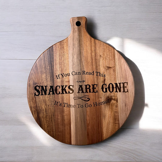 Snacks are Gone-12 Inch Engraved Tray