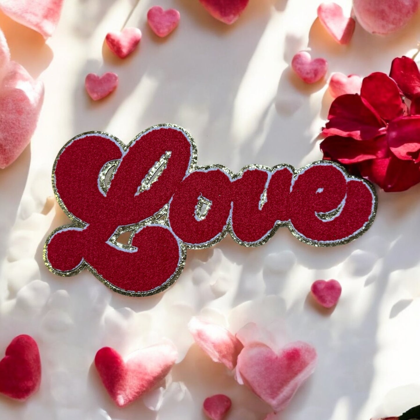 Valentine Chenille Patch | Be Mine Chenille Patch | Heart Love XOXO Chenille Patch | Iron On Patch | Trendy Patch