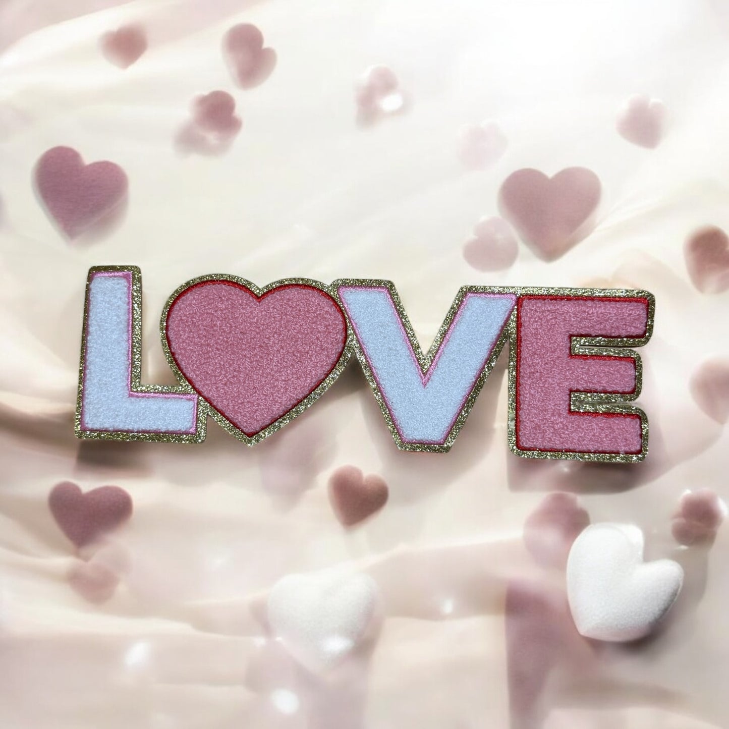 Valentine Chenille Patch | Be Mine Chenille Patch | Heart Love XOXO Chenille Patch | Iron On Patch | Trendy Patch