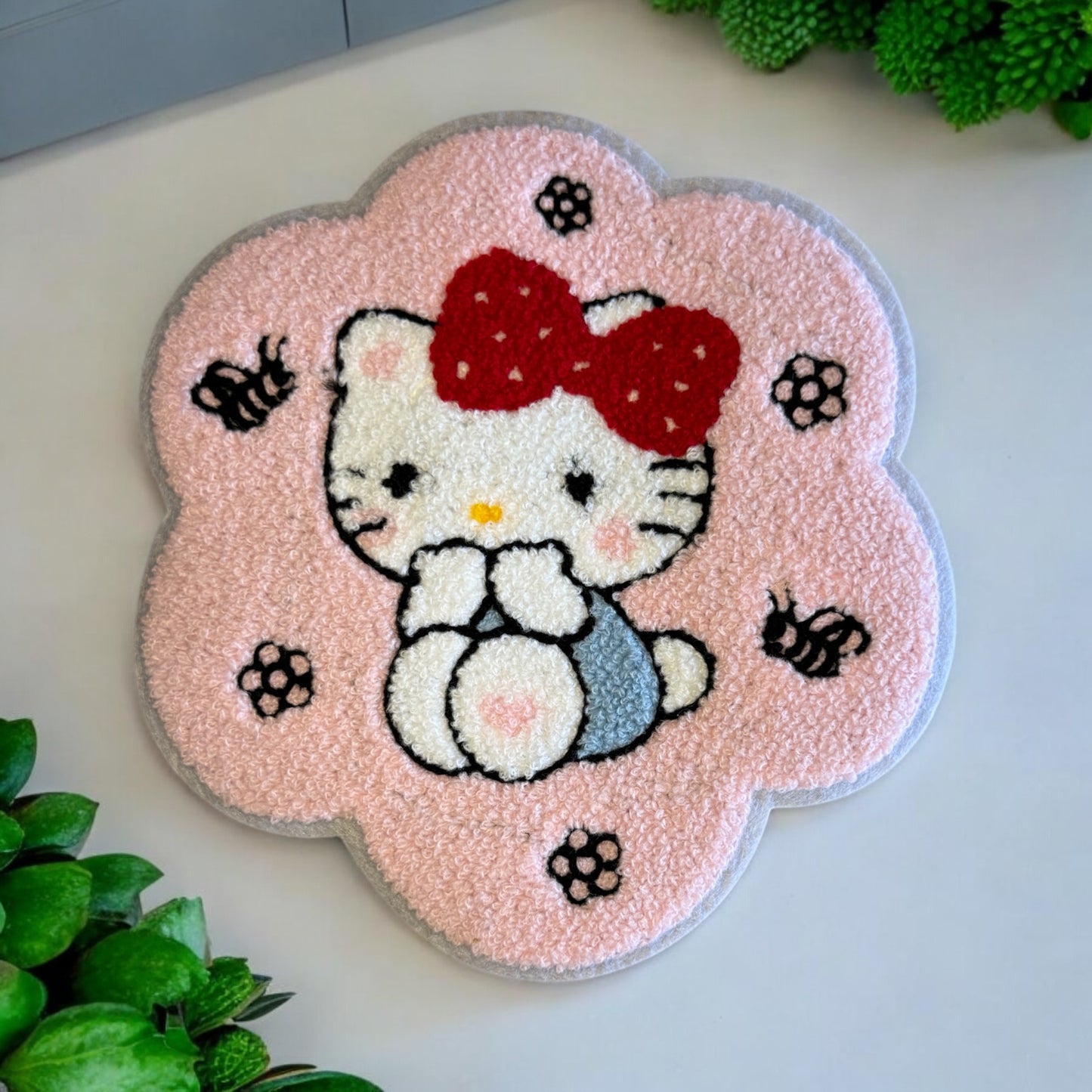 Kawaii Kitty Bumblebee Chenille Patch
