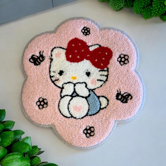Kawaii Kitty Bumblebee Chenille Patch