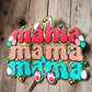 Easter Mama Chenille & Glitter Patch