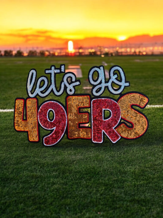 San Francisco 49ers Sparkling Sequin Patch | San Francisco 49ers Patch