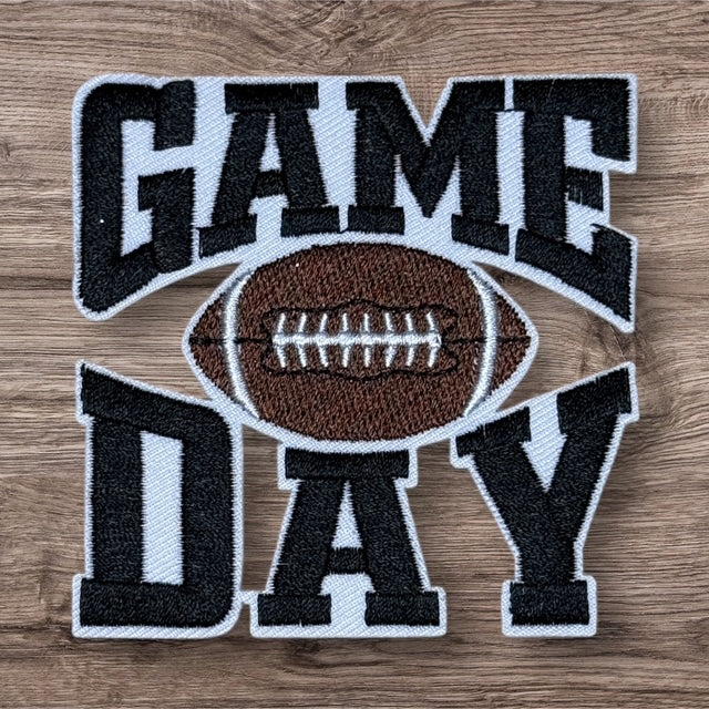 Embroidered Game Day Hat Patches | Iron On Sports Team Accessories