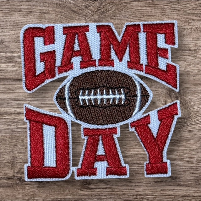 Embroidered Game Day Hat Patches | Iron On Sports Team Accessories