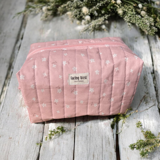 Petal Kiss Hand Sewn Quilted Pouches