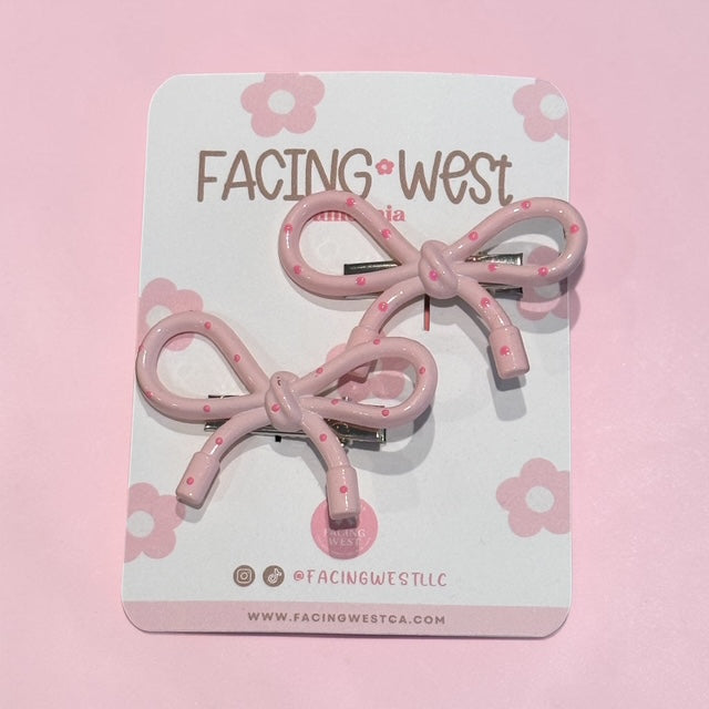 Bow Hair Clips (Set of 2)