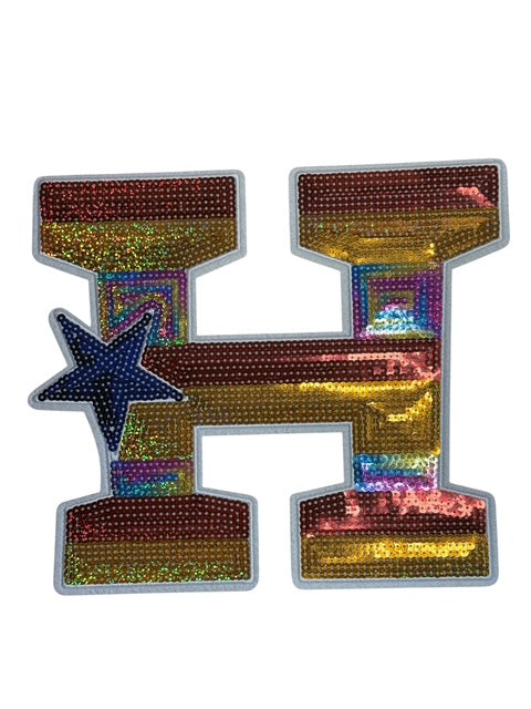 Houston Game Day Patch Collection – Large Iron-On Appliques