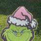 Pink Grinch Santa Hat Patch