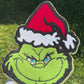 Red Grinch Santa Hat Patch