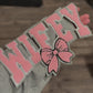 Wifey Chenille and Glitter Embroidered Patch